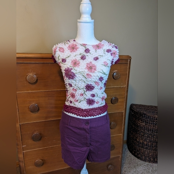 Vintage Magic Popcorn CRINKLE BUBBLE Travel Top OS 1990's - Picture 5 of 11